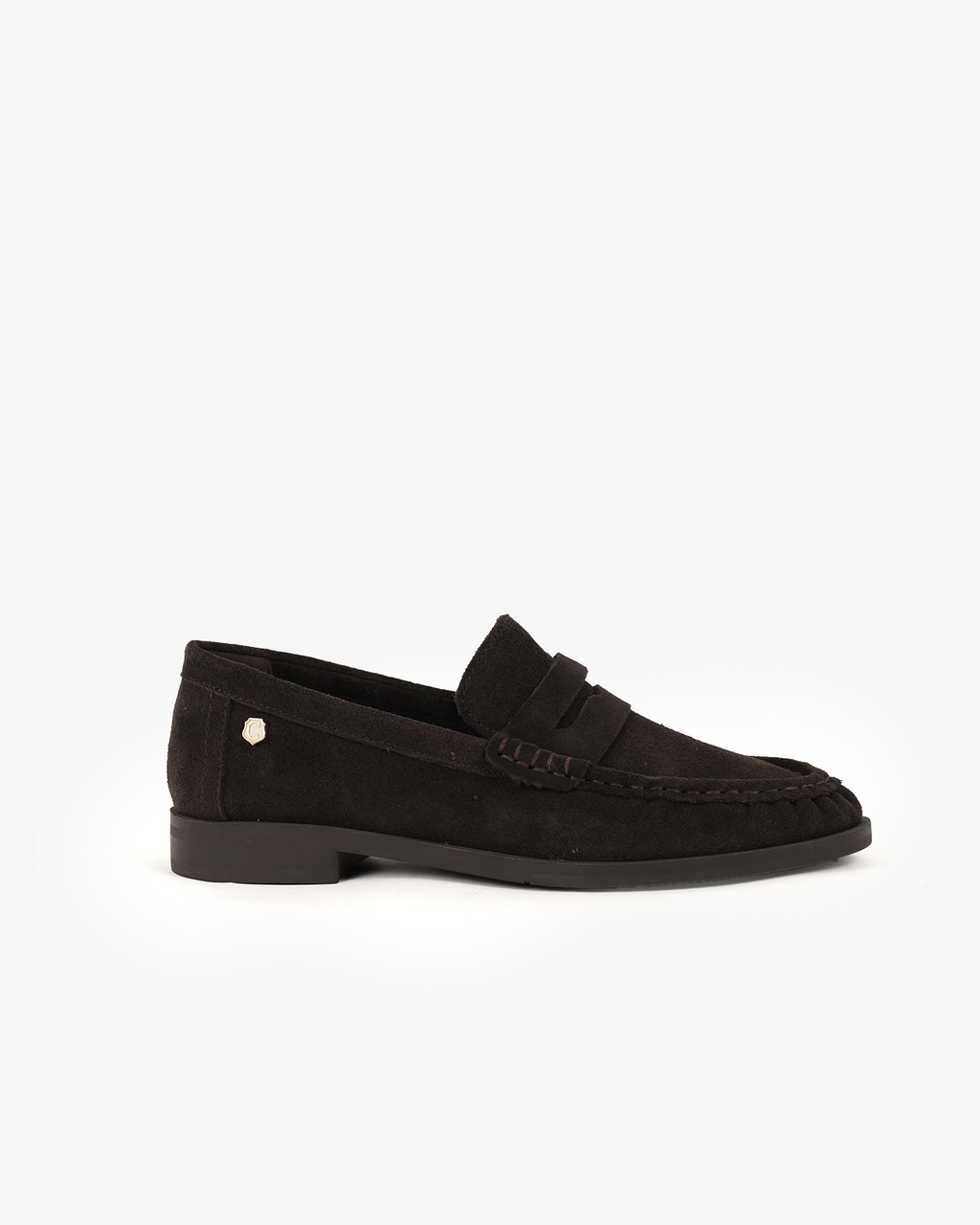 mocassins rasos em camurça